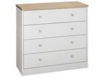 Kommode OTTO HOME "Heide", weiß (weiß, eichefarben), Sideboards, Kommode, Breite 70 cm