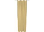 Vorhang ADAM "Uni Collection light", gelb (quitte), B:142cm H:275cm, Baumwolle (Bio-Baumwolle), Gardinen, Vorhang, aus 100% Bio-Baumwolle