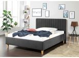Polsterbett MAINTAL "Friant", grau (anthrazit), B:115cm H:108cm L:212cm, Betten, Polsterbett, Bettseiten zerlegt, ohne Bettkasten