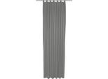 Vorhang ADAM "Uni Collection light", grau (dunkelgrau), B:142cm H:155cm, Baumwolle (Bio-Baumwolle), Gardinen, Vorhang, aus 100% Bio-Baumwolle