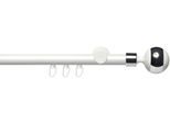 Gardinenstange LIEDECO "Innenlaufgarnitur 20 mm Power Kugel mit Ring" Gr. 2, weiß, L:160cm Ø:2mm, Aluminium, Gardinenstangen, Gardinenstange, Gardinenstange Komplett