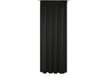 Vorhang WIRTH "Newbury", schwarz, B:130cm H:315cm, Baumwolle, Polyester, Gardinen, Vorhang, nach Maß