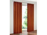 Vorhang WIRTH "Trondheim 234 g/m²" Gr. 2, rot (rotbraun), B:132cm H:160cm, Chenille, Polyacryl, Gardinen, Vorhang
