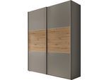 Schwebetürenschrank STAUD "Includo, Made in Germany", dekor saphir, artisan eiche, B:225cm H:222cm T:68cm, Holzwerkstoff, Schränke, Schwebetürenschrank, Mit vier verschiedenen Ausstattungsvarianten
