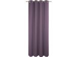 Vorhang ADAM "Uni Collection", lila (aubergine), B:142cm H:235cm, Baumwolle (Bio-Baumwolle), Gardinen, Vorhang, Blickdichter aus 100% Bio-Baumwolle