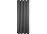 Vorhang ADAM "Uni Collection light", schwarz, B:142cm H:145cm, Baumwolle (Bio-Baumwolle), Gardinen, Vorhang, aus 100% Bio-Baumwolle
