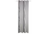 Vorhang WIRTH "Brooklyn" Gr. 1, grau, B:145cm H:150cm, Polyester, Gardinen, Vorhang