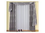 Vorhang WIRTH "Jenny" Gr. 1, grau (anthrazit), B:135cm H:145cm, Polyester, Gardinen, Vorhang
