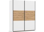 Schwebetürenschrank RAUCH "Kleiderschrank Schrank Garderobe Garderobenschrank Wäscheschrank NEO", weiß (alpinweiß, eiche artisan), B:175cm H:210cm T:59cm, Holzwerkstoff, Schränke, Schwebetürenschrank, mit großzügigem Stauraum und vielfältigen Farbkombinationen