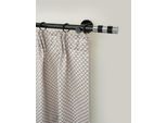 Gardinenstange GARESA "BLACK", schwarz, L:330cm Ø:20mm, Eisen, Gardinenstangen, Gardinenstange, Vorhanggarnitur, verlängerbar, Endknopf abgeschrägt 2-farbig