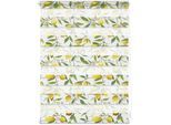 Doppelrollo LICHTBLICK ORIGINAL "Duo Rollo Motiv Limone" Gr. 5, gelb (gelb, grün), B:90cm H:150cm, Polyester, Rollos, Doppelrollo, bedruckt
