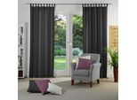 Vorhang WIRTH "NEUFAHRN" Gr. 4, schwarz, B:135cm H:245cm, Jacquard, Polyacryl, Polyester, Gardinen, Vorhang