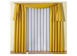 Vorhang WIRTH "Janine" Gr. 1, gelb, B:135cm H:145cm, Jacquard, Polyester, Gardinen, Vorhang