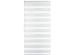 Doppelrollo GOOD LIFE "Alina 1" Gr. 9, weiß, B:55cm H:150cm, Polyester, Rollos, Doppelrollo, individuelle Lichtregulierung, unifarben, Montage mit Klemmträgern