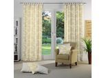 Vorhang WIRTH "Angie" Gr. 3, beige (creme), B:135cm H:225cm, Polyester, Gardinen, Vorhang
