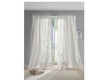 Gardine HEINE HOME Gr. 2, weiß, B:140cm H:175cm, Polyester, Gardinen, Gardine