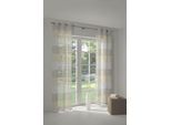 Vorhang WIRTH "Barletta" Gr. 4, beige, B:135cm H:245cm, Baumwolle, Polyester, Gardinen, Vorhang