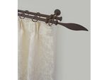 Gardinenstange GARESA "ESPERANCA", braun (rost), L:110cm Ø:16mm, Metall, Gardinenstangen, Gardinenstange, rustikale Vorhanggarnitur, verlängerbar, Eisen, mit Ringe