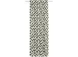 Vorhang ADAM "Dots" Gr. 5, schwarz (natur, schwarz), B:142cm H:255cm, Jacquard, Baumwolle, Leinen, Gardinen, Vorhang, aus Leinen und Bio-Baumwolle