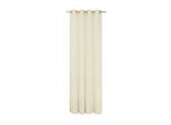 Vorhang WIRTH "LORCA" Gr. 5, beige (creme), B:132cm H:255cm, Obermaterial: 66% Polyester, 34% Baumwolle, Gardinen, Vorhang