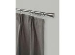 Gardinenstange GARESA "ROSA", silber (edelstahlfarben), L:450cm Ø:16mm, Metall, Gardinenstangen, Gardinenstange, Vorhanggarnitur, verlängerbar, Wandmontage, Endknopf Stumpf, mit Ringe