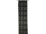 Vorhang WIRTH "Chianti" Gr. 1, grau (anthrazit), B:132cm H:145cm, Baumwolle, Polyester, Gardinen, Vorhang