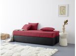Polsterliege MAINTAL "Diana", rot (rot, schwarz), B:93cm L:203cm, Komplettbetten, Polsterliege