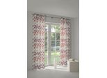 Vorhang WIRTH "Berlare", orange (terra), B:132cm H:405cm, Jacquard, Baumwolle, Polyester, Gardinen, Vorhang