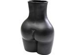Tischvase KARE DESIGN "Vase Donna", schwarz, B:27cm H:40cm T:16cm, Dolomit, Keramik, Vasen, Tischvase