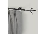 Gardinenstange GARESA "ESPERANCA", schwarz, L:410cm Ø:16mm, Metall, Gardinenstangen, Gardinenstange, rustikale Vorhanggarnitur, verlängerbar, Endknopf Zweig, m. Ringe