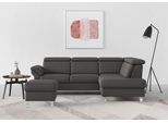 Ecksofa SIT & MORE "Arngast L-Form", braun (mocca), B:245cm H:84cm T:194cm, Sofas, Ecksofa, inklusive Kopfteilverstellung und Federkern
