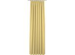 Vorhang ADAM "Graphic Ventus Light" Gr. 3, gelb (hellgelb), B:145cm H:225cm, Jacquard, Baumwolle (Bio-Baumwolle), Gardinen, Vorhang, aus 100% Bio-Baumwolle
