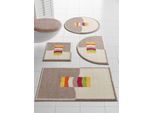 Badematte GRUND Gr. 3, weiß (beige, sanftes weiß), rechteckig (100cm x 60cm ) WC-Vorleger rechteckig, 1 Stk., Badematten, Badematte