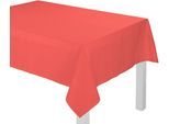 Tischdecke ADAM "Uni Collection Light" Gr. 7, rot, B:145cm L:220cm, Bio-Baumwolle, Tischdecken, Tischdecke, aus 100% Bio-Baumwolle
