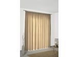Vorhang WIRTH "Felsted" Gr. 4, beige, B:132cm H:245cm, Jacquard, Polyester, Gardinen, Vorhang