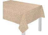 Tischdecke ADAM "Flower Cuvée Light" Gr. 6, beige, B:130cm L:220cm, Bio-Baumwolle, Tischdecken, Tischdecke, aus 100% Bio-Baumwolle