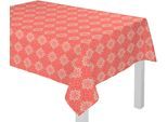 Tischdecke ADAM "Romantic Puligny Light" Gr. 7, rot, B:145cm L:220cm, Bio-Baumwolle, Tischdecken, Tischdecke, aus 100% Bio-Baumwolle
