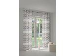 Vorhang WIRTH "Zirbello" Gr. 3, braun, B:132cm H:225cm, Jacquard, Baumwolle, Polyester, Gardinen, Vorhang