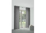 Vorhang WIRTH "Niederau" Gr. 4, grau, B:132cm H:245cm, Jacquard, Polyacryl, Polyester, Gardinen, Vorhang
