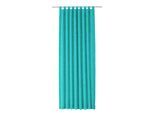 Vorhang WIRTH "Trondheim 234 g/m²" Gr. 9, blau (türkis), B:172cm H:200cm, Chenille, Polyacryl, Gardinen, Vorhang