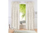 Gardine OTTO HOME "Linnah" Gr. 3, beige (sand), B:225cm H:135cm, Polyester, recyceltes Polyester (rPET), Gardinen, Gardine, halbtransparent, strukturiert, Wohnzimmer, Schlafzimmer, Esszimmer