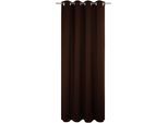 Vorhang WIRTH "Newbury" Gr. 3, braun, B:130cm H:225cm, Jacquard, Baumwolle, Polyester, Gardinen, Vorhang