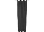 Vorhang WIRTH "Trondheim B", schwarz, B:132cm H:335cm, Polyacryl, Gardinen, Vorhang, nach Maß