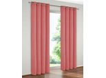 Vorhang WIRTH "Trondheim 234 g/m²" Gr. 4, rosa, B:132cm H:200cm, Chenille, Polyacryl, Gardinen, Vorhang