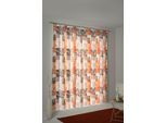 Vorhang WIRTH "JOLANDA" Gr. 5, orange, B:145cm H:255cm, Polyester, Gardinen, Vorhang