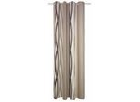 Vorhang WIRTH "Brooklyn" Gr. 4, braun, B:145cm H:245cm, Polyester, Gardinen, Vorhang