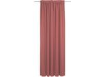 Vorhang ADAM "Uni Collection light", rot, B:142cm H:145cm, Baumwolle (Bio-Baumwolle), Gardinen, Vorhang, aus 100% Bio-Baumwolle