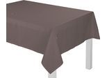Tischdecke ADAM "Uni Collection" Gr. 2, braun (dunkelbraun), B:80cm L:80cm, Bio-Baumwolle, Tischdecken, Tischdecke, aus 100% Bio-Baumwolle