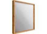 Spiegel OTTO HOME "Livana", beige (kiefer natur), B:80cm H:80cm T:8cm, Massivholz, Spiegel, Spiegel, FSC zertifiziertes Massivholz