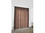 Vorhang WIRTH "RICCIA" Gr. 2, braun (braun, kupferfarben), B:132cm H:180cm, Jacquard, Obermaterial: 75% Polyester, 25% Baumwolle, Gardinen, Vorhang